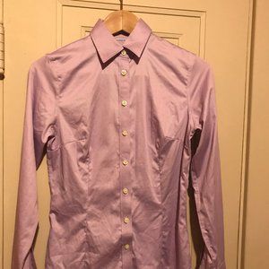 Fitted Button-Down Dress Shirt
